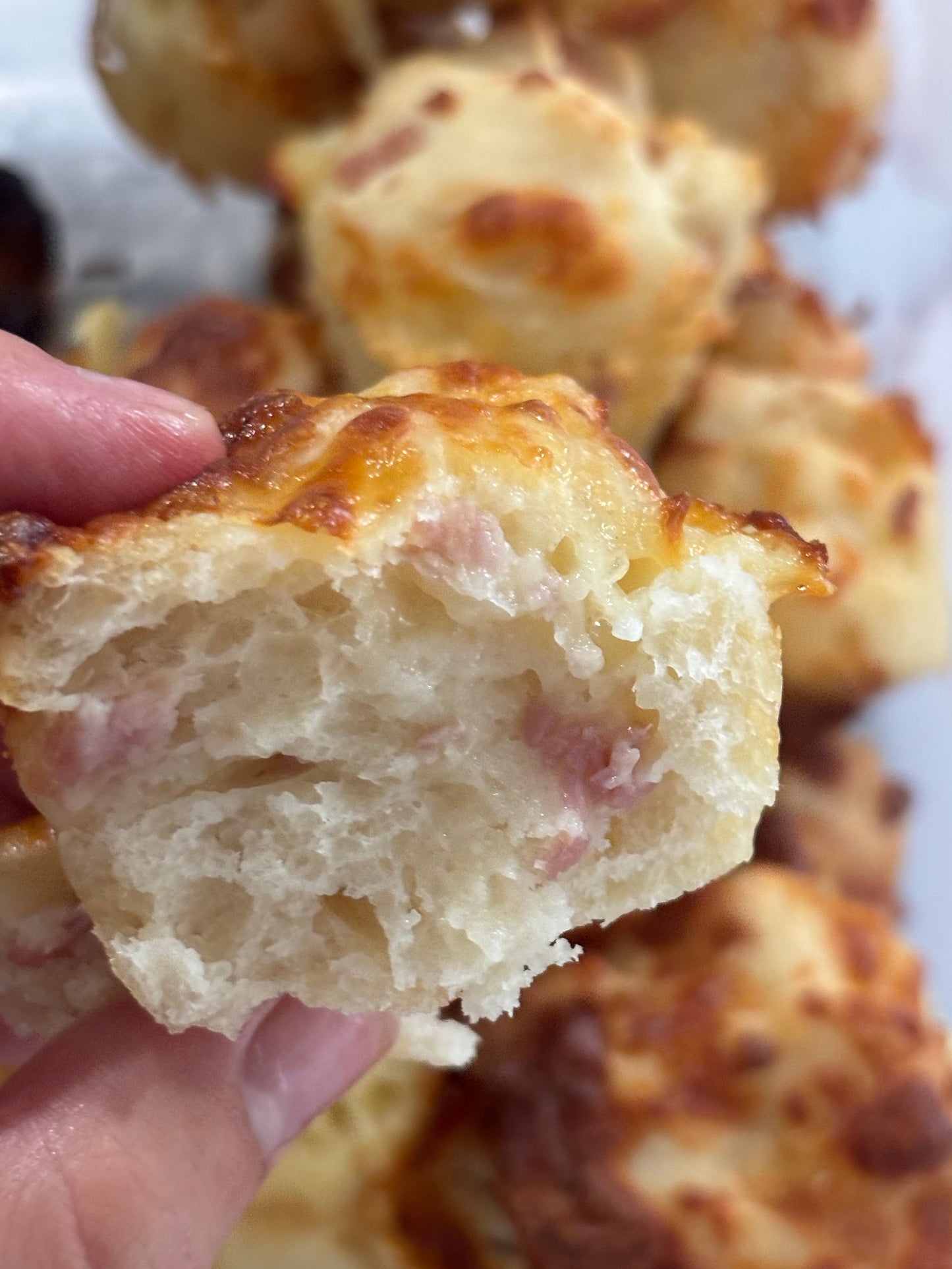 Sourdough Muffins (Ham & Cheese)