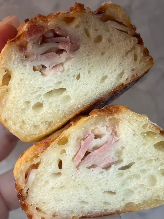 Sourdough Muffins (Ham & Cheese)